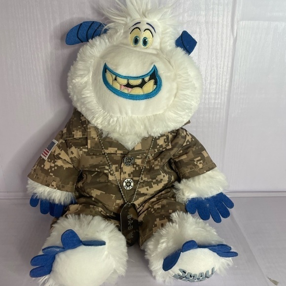 BUILD A BEAR - Small Foot 16" with Military Fatigues Tags Boxers EUC - Picture 2 of 7